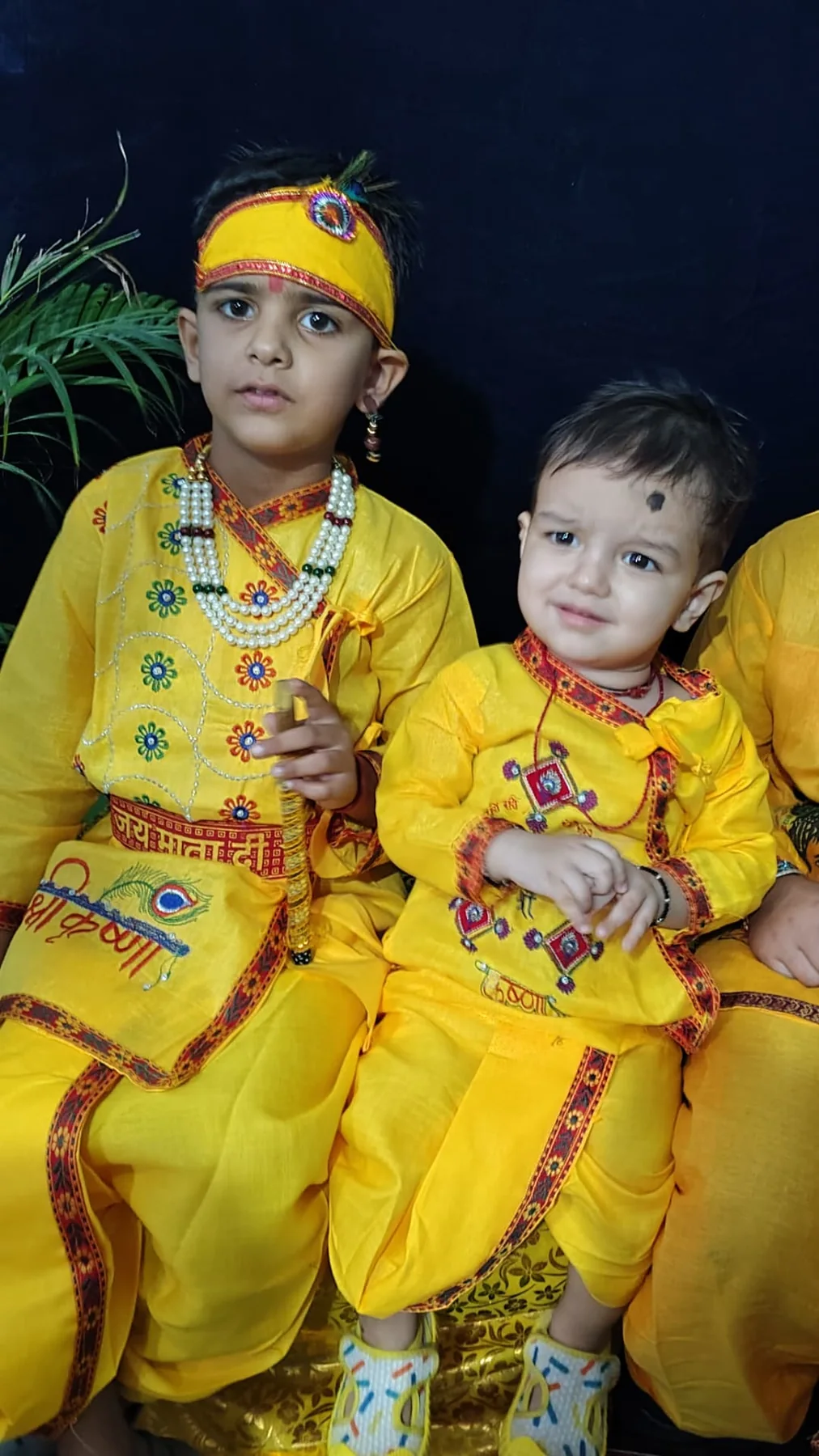 Young Science Academy students celebrating Janmashtami
